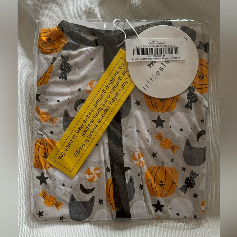 Little Sleepies NWT Boo Crew Zippy size Newborn